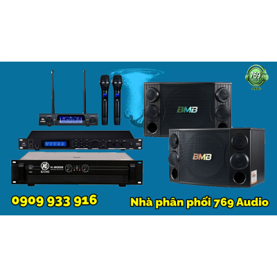 Dàn Karaoke Đẩy Komi K8002+ Loa BMB CSD 2000SE+ Vang Số JBL VX8+ Micro JBL Vm300