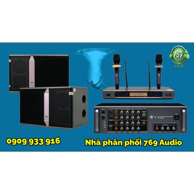 Dàn Karaoke Ampli TJ H2000 + Loa JBL Ki 510 + Micro Komi K800plus