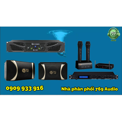 Dàn Karaoke Đẩy Crown XLi 1500+ Loa TJ G120 + Vang JBL VX8 + Micro Tj 5800