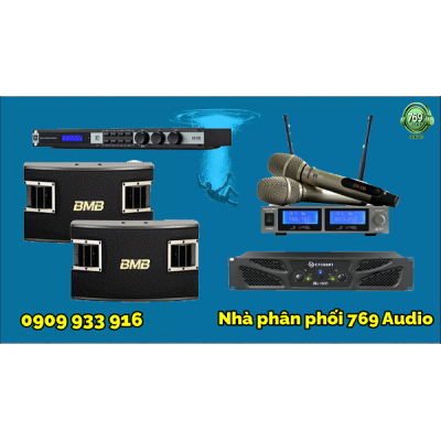 Dàn Karaoke Đẩy Crown XLi 1500+ Loa BMB CSV 450SE+ Vang Số JBL Kx180A+ Micro Musicwave HS1700