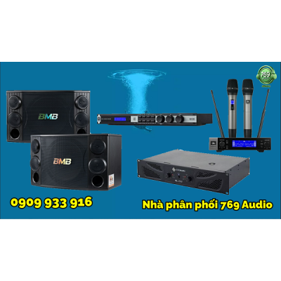 Dàn Karaoke Đẩy Crown Xli2500+ Loa BMB 2000SE+Vang JBL Kx180A + Micro JBL Vm200
