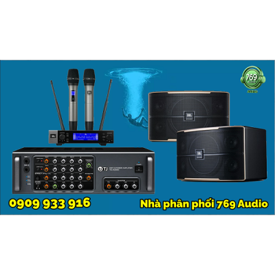 Dàn Karaoke Ampli TJ H2000 + Loa JBL Pasion 10 + Micro JBL VM200