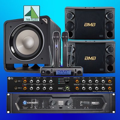 Dàn Karaoke Cục Đẩy Crown 700 Và Loa BMB 2000se Vang Và Tj TEF 30