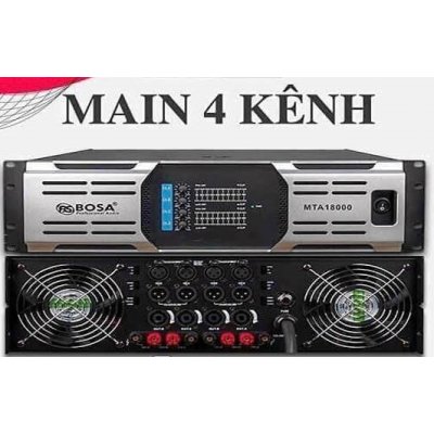Cục đẩy 4 kênh Bosa MTA 18000 | 1300W X 4CH | Hàng Chính Hãng
