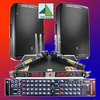 Dàn Karaoke Loa JBL Eon 712 Và Vang Cơ Jarguar 1000 Micro Shure Ur28D Plus