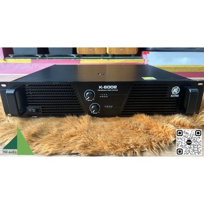 Cục Đẩy Komi K6002 | 2 kênh | 600W | Hàng Chính Hãng