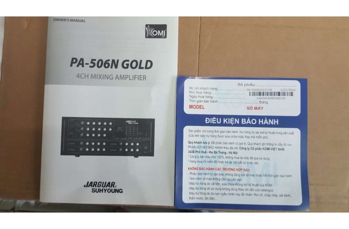 bảo hành Jarguar 506 gold limited edition