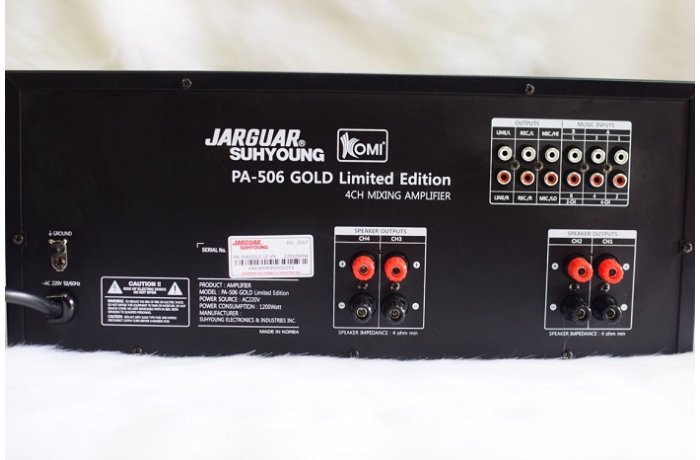 tem chính hãng komi amply karaoke jarguar 506 gold limited