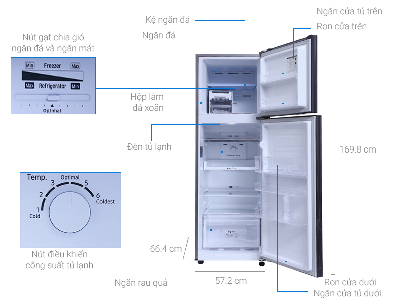 Tủ lạnh Sharp 196 Lít SJ-X201E- DS