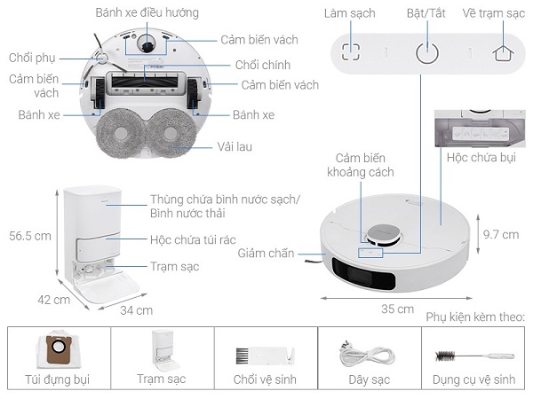 Robot Hút Bụi Lau Nhà Dreame L10 Ultra | Bản Quốc Tế | Chính hãng