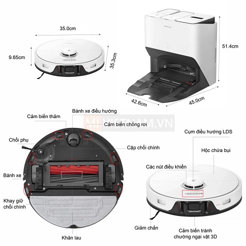 Robot Hút Bụi Lau Nhà Roborock S8 Pro Ultra | Bản Quốc Tế | Chính Hãng
