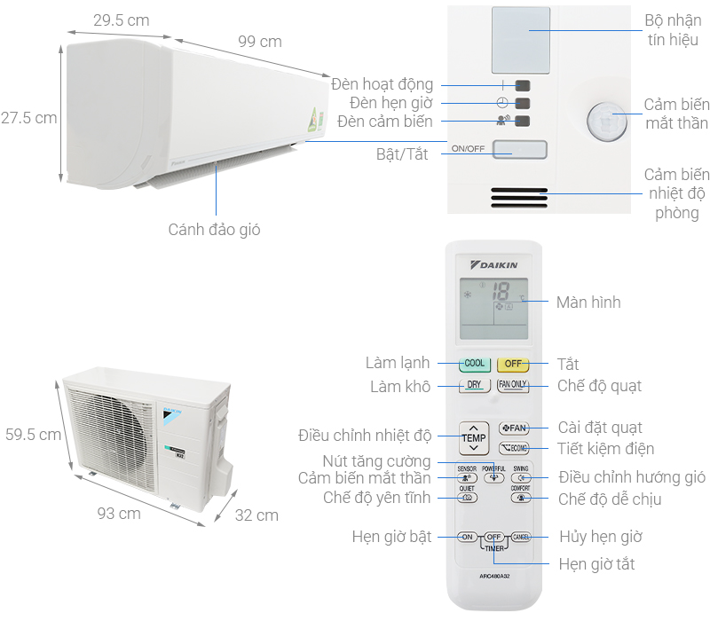 MÁY LẠNH DAIKIN 1.0 HP FTKS25GVMV