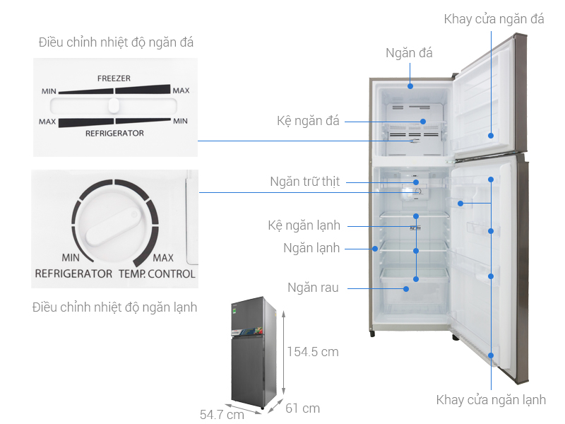 Tủ lạnh Toshiba 233 lít GR-A28VS DS