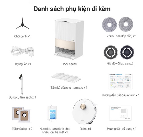 Robot Hút Bụi Lau Nhà Dreame L20 Ultra | Bản Quốc Tế | Chính Hãng