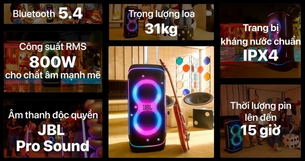  Đánh Giá Chi Tiết JBL PartyBox 720