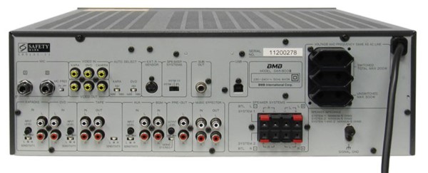 Thông Số Kỹ Thuật Của Amplykaraoke BMB