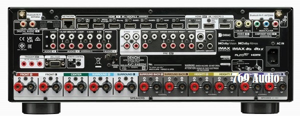 Ampli Denon AVC X4800H Sở Hữu Cổng Kết Nối Đầu Đĩa Than