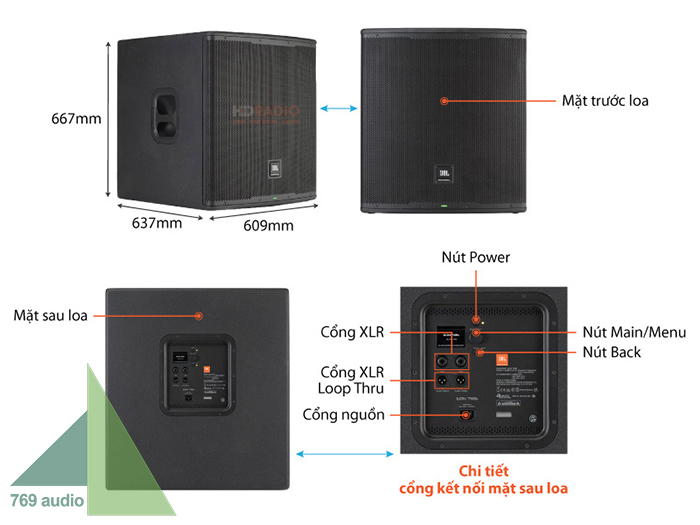 sub JBL eon 718s