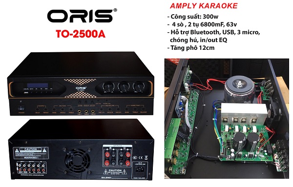 Amply karaoke Oris TO-2500A Giá Rẻ