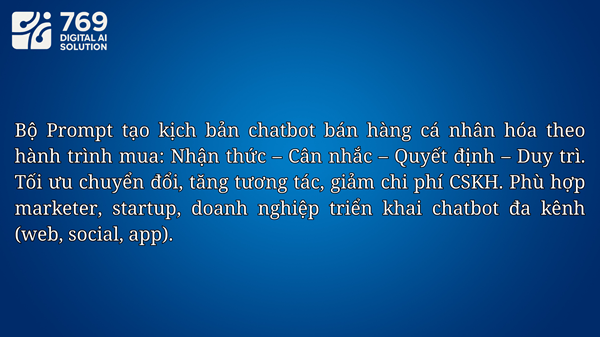 Bán Câu Lệnh Prompt Biên Soạn Chat Bot Kịch Bản