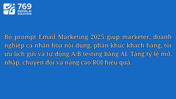 Bán Câu Lệnh Prompt Email Marketing