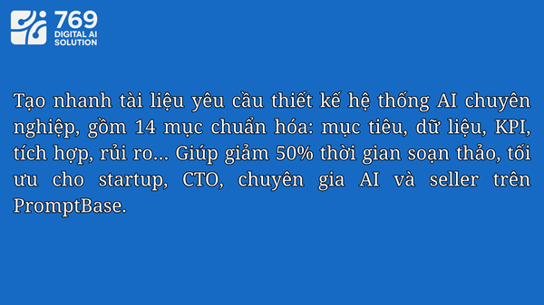 Bán Câu Lệnh Prompt Viết Brief Hệ Thống AI