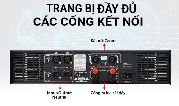 Thông Số Kỹ Khuật Chi Tiết BMB Amplifier DAD 950 (SE)
