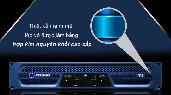Cục Đẩy Công Suất Crown T3 Thiết Kế Hiện Đại