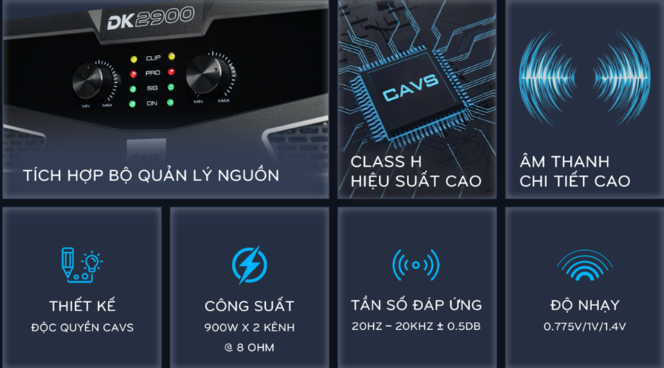 Đặc điểm cốt lõi của Cục đẩy CAVS DK2900
