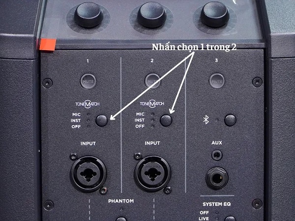 Chọn Preset ToneMatch Loa Bose L1 Pro 8