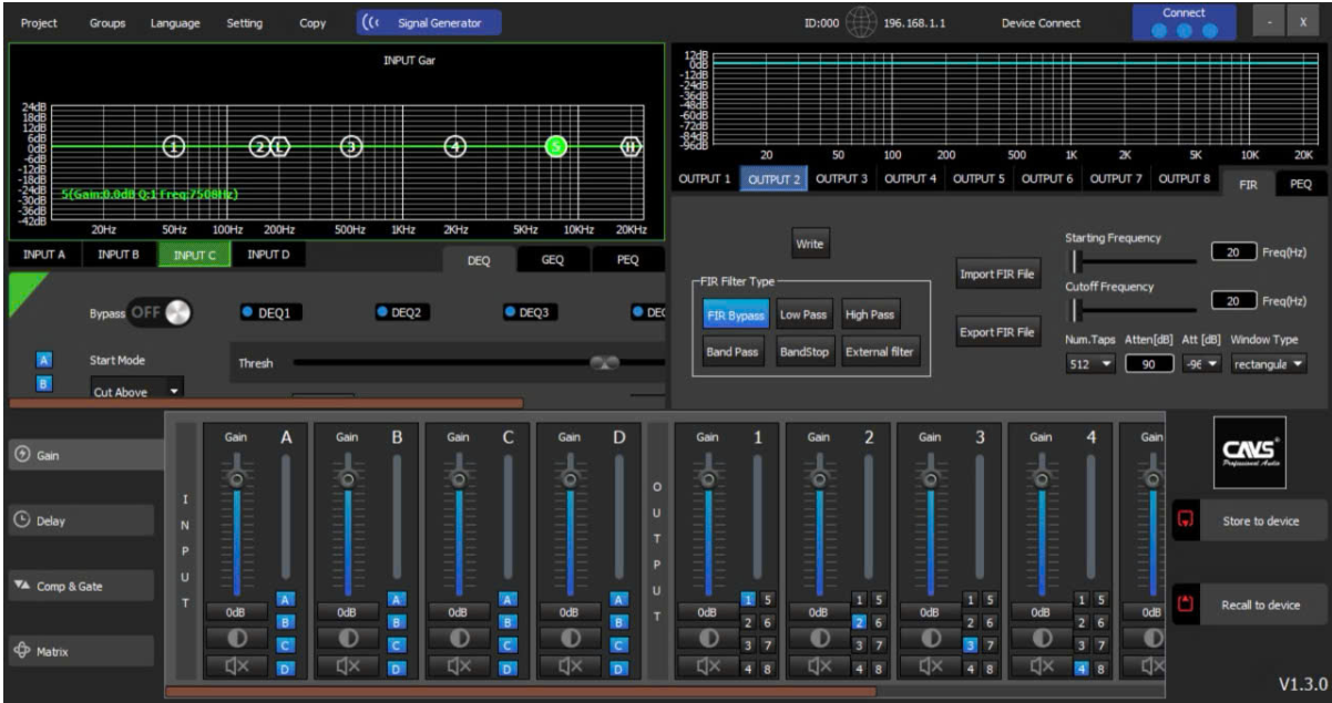 Thông số kỹ thuật Crossover Digital CAVS FX480