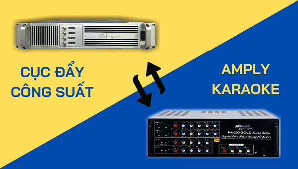 Ghép Cục Đẩy Công Suất Với Amply