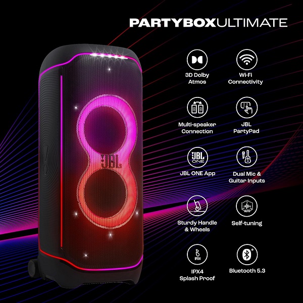 Hiệu Ứng Ánh Sáng Loa JBL Partybox Ultimate