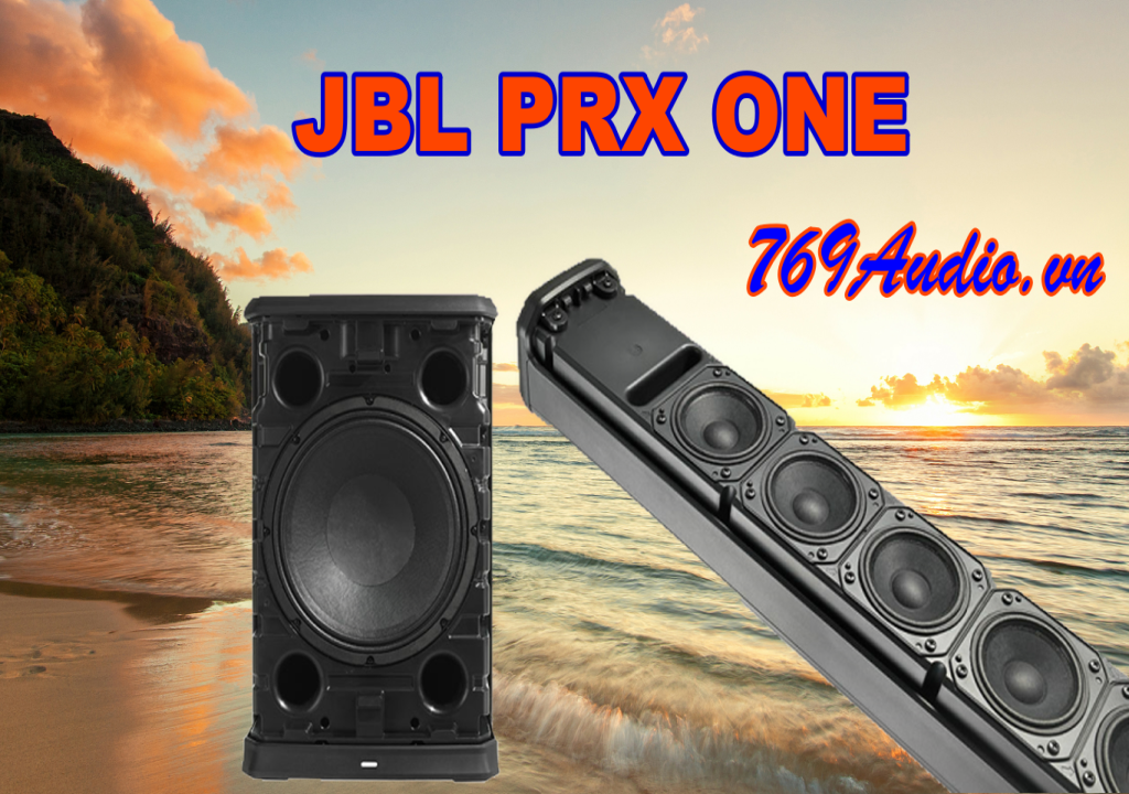 Loa Jbl Prx One trang bị Loa Pass có 12 inch thế nhưng với công nghệ đẳng cấp vượt trội loa cho ra công suất khủng lên đến 2000w