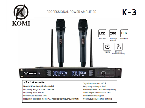 Kết Luận Micro Không Dây Komi