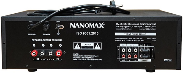 Kết Nối Amply Karaoke Nanomax Pro-008 