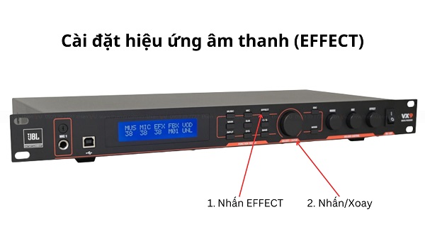 Kết Nối Qua Cổng Analog Vang Số JBL VX9
