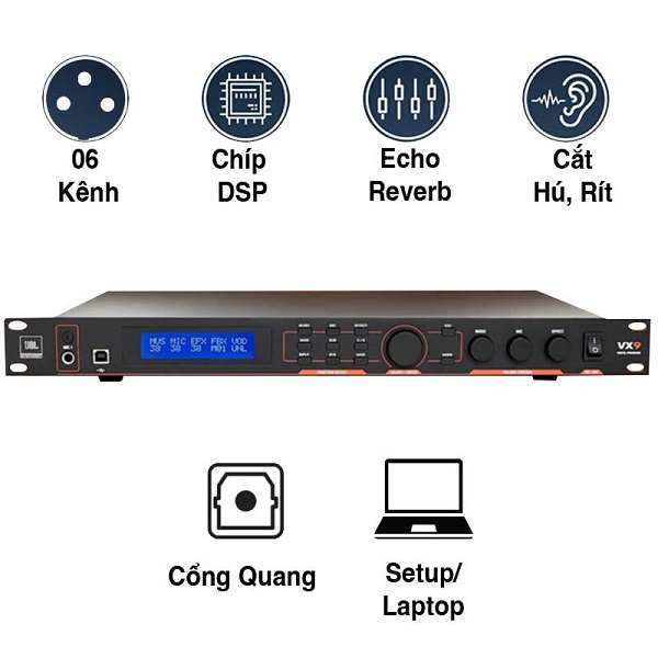 Kết Nối Qua Cổng HDMI Vang Số JBL VX9