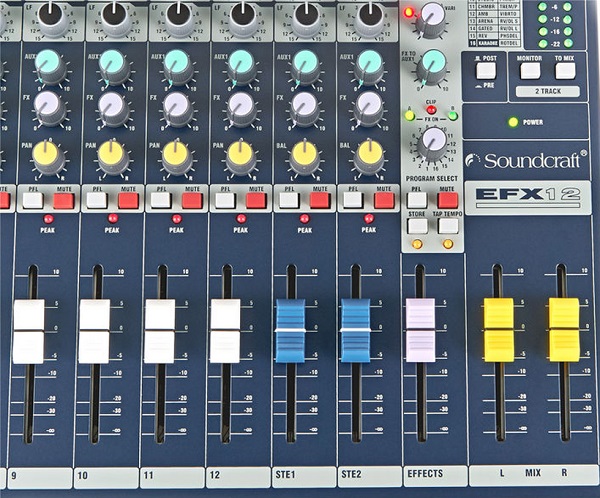 Kỹ Thuật Vận Hành Mixer Soundcraft EFX12 