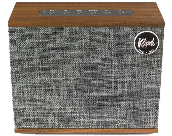 Klipsch HERITAGE-GROOVE-MB – Loa Bluetooth gỗ Walnut, âm thanh Hi-Fi mạnh mẽ mọi nơi
