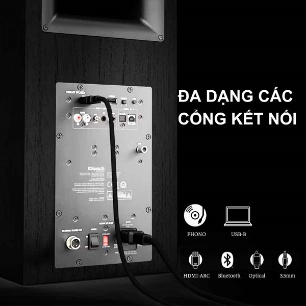Loa Klipsch The Nine Đa Dạng Cổng Kết Nối