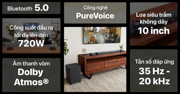 Các Tính Năng Nổi Bật Của Loa JBL Bar 1000MK2
