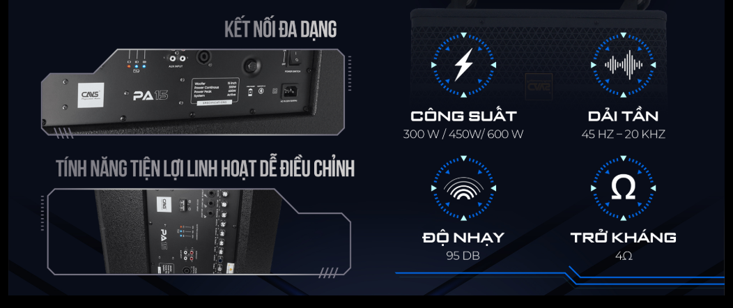 Ưu nhược điểm Loa kéo CAVS PA15