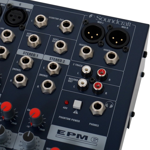 Mixer Soundcraft EPM6 khả năng kiểm soát kênh