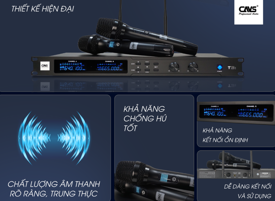Trải nghiệm chất âm và tính năng Mic không dây CAVS T3i 2024 