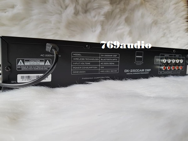 Mặt sau Vang số DX-2500AIR