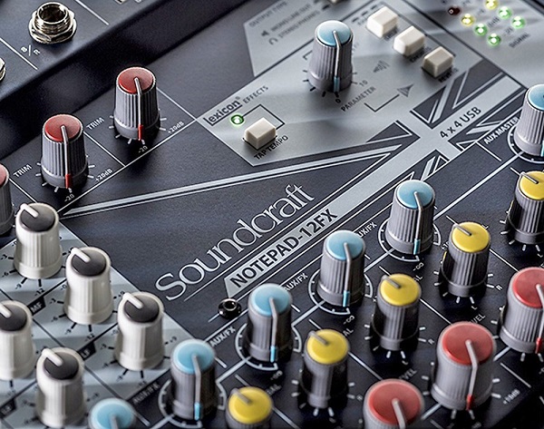 Ứng dụng Mixer Soundcraft Notepad 12FX
