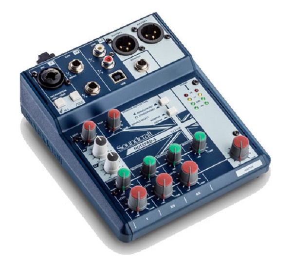 Thông số kỹ thuật Mixer Karaoke Soundcraft Notepad 5
