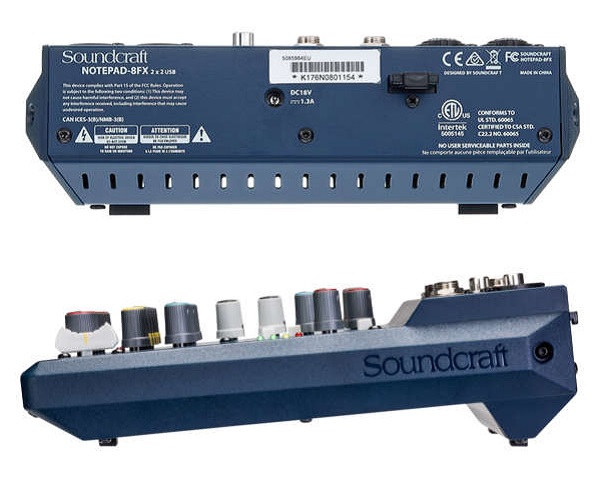 Ứng dụng Mixer Soundcraft Notepad 8FX