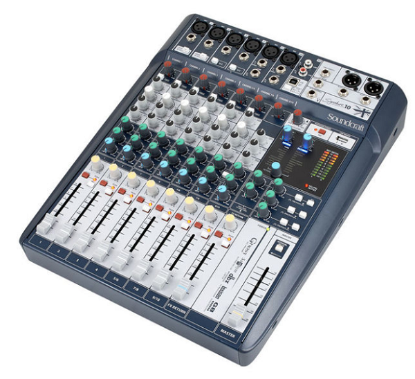 Mixer Soundcraft Signature 10 âm thanh